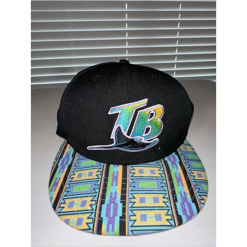 Tampa Bay Devil Rays New Era Hat Cooperstown Coll. MLB‎ One Size Aztec